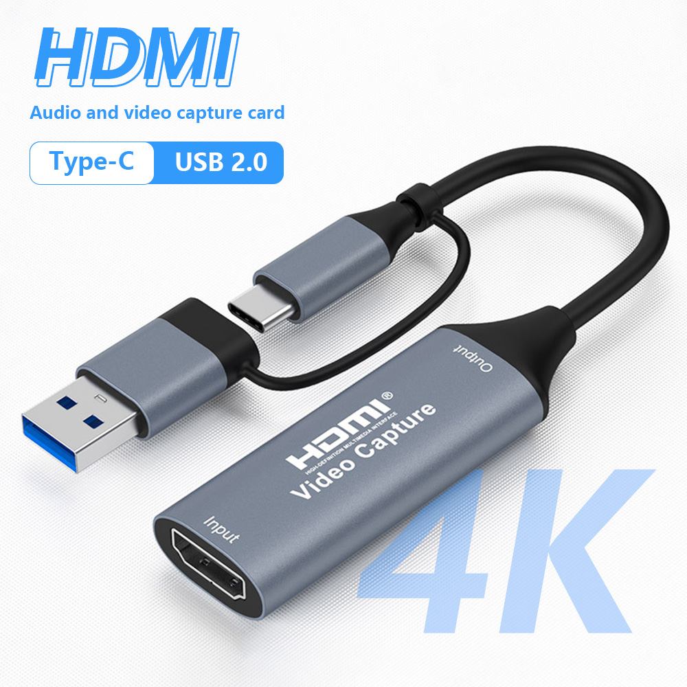 Home Cinema Usb - การ์ดบันทึกวิดีโอ 4K 2 in 1 USB