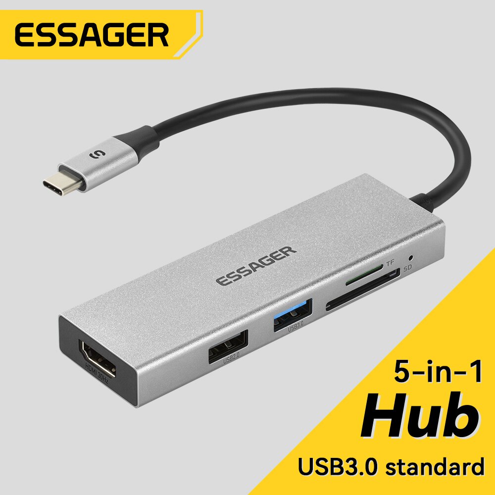 Home Cinema Usb - Essager 5 in 1 USB ฮับ