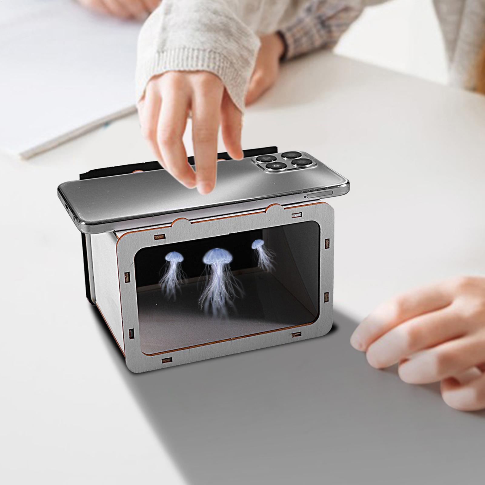 Home Cinema Diy - โปรเจคเตอร์โฮโลแกรม 3 มิติ สำหรับสมาร์ทโฟน โปรเจคเตอร์โฮโลแกรมสำหรับนักเรียน ทดลองวิทยาศาสตร์