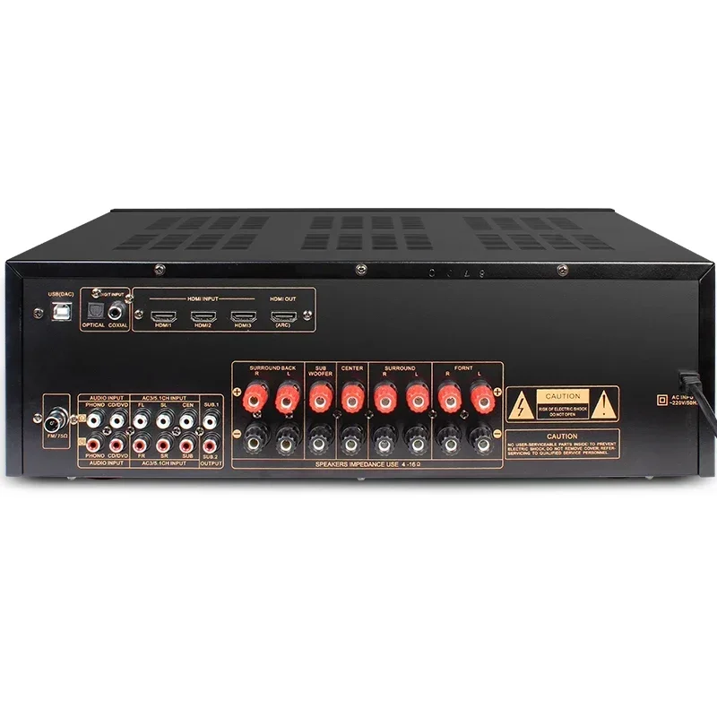 Surround Sound Decoder - ตัวถอดรหัสเสียง AV-6136HD ระบบเสียงรอบทิศทางแท้ ใช้งานได้ 700 วัตต์