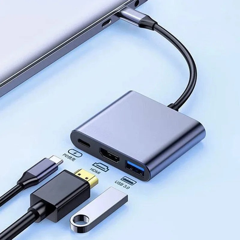 Home Cinema Usb - USB C HUB 3in1 ประเภท C