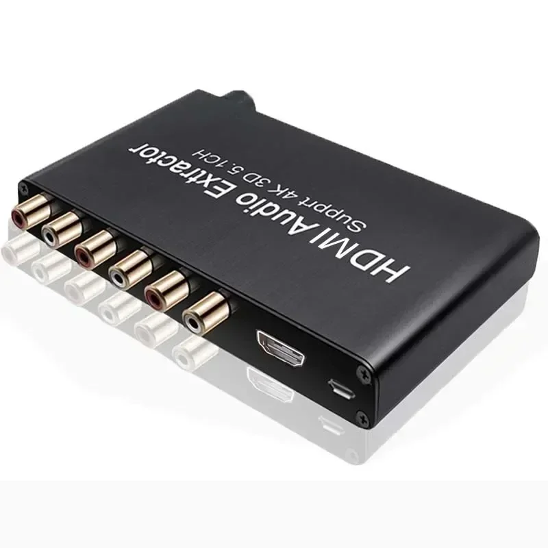 Surround Sound Decoder - 4K 3D ช่อง5.1 5.1Ch ตัวถอดรหัสเครื่องแยกสัญญาณเสียง AC3/DTS