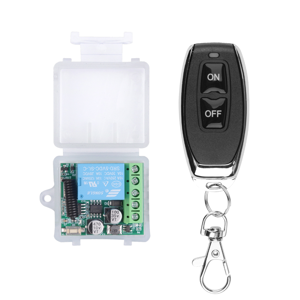 Home Cinema Diy - DC 12V 433Mhz RF รีโมทคอนโทรลไร้สายรีเลย์ 1CH