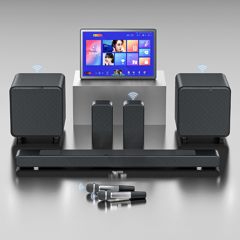 Home Cinema Karaoke Projector - LCD TV, สเตอริโอภายนอก, โปรเจคเตอร์สําหรับโฮมเธียเตอร์คาราโอเกะ