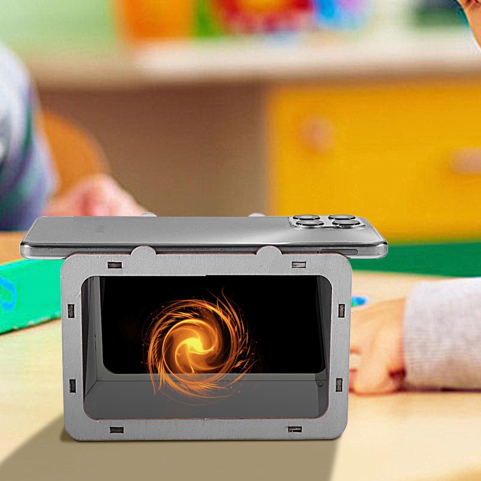 Home Cinema Diy - โปรเจคเตอร์โฮโลแกรมโทรศัพท์แบบพกพาขนาดเล็ก โปรเจคเตอร์โฮโลแกรมสำหรับโทรศัพท์ DIY โฮมเธียเตอร์ โปรเจคเตอร์โฮโลแกรมสมาร์ทโฟน