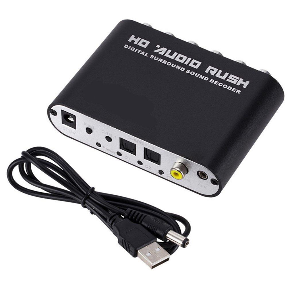 ตัวแปลงถอดรหัสเสียงดิจิตอล 5.1 - Surround Sound Decoder บทวิจารณ์และราคา