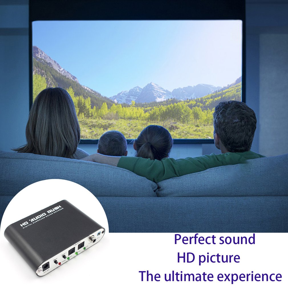 ตัวแปลงถอดรหัสเสียงดิจิตอล 5.1 - Surround Sound Decoder บทวิจารณ์และราคา