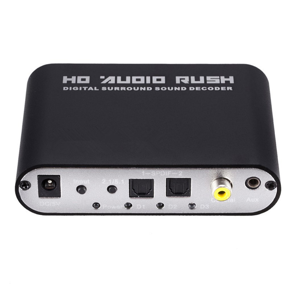 ตัวแปลงถอดรหัสเสียงดิจิตอล 5.1 - Surround Sound Decoder บทวิจารณ์และราคา