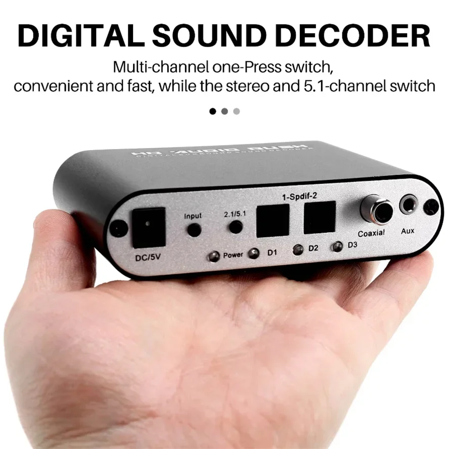 เครื่องถอดรหัสเสียงดิจิทัลเป็น - Surround Sound Decoder บทวิจารณ์และราคา