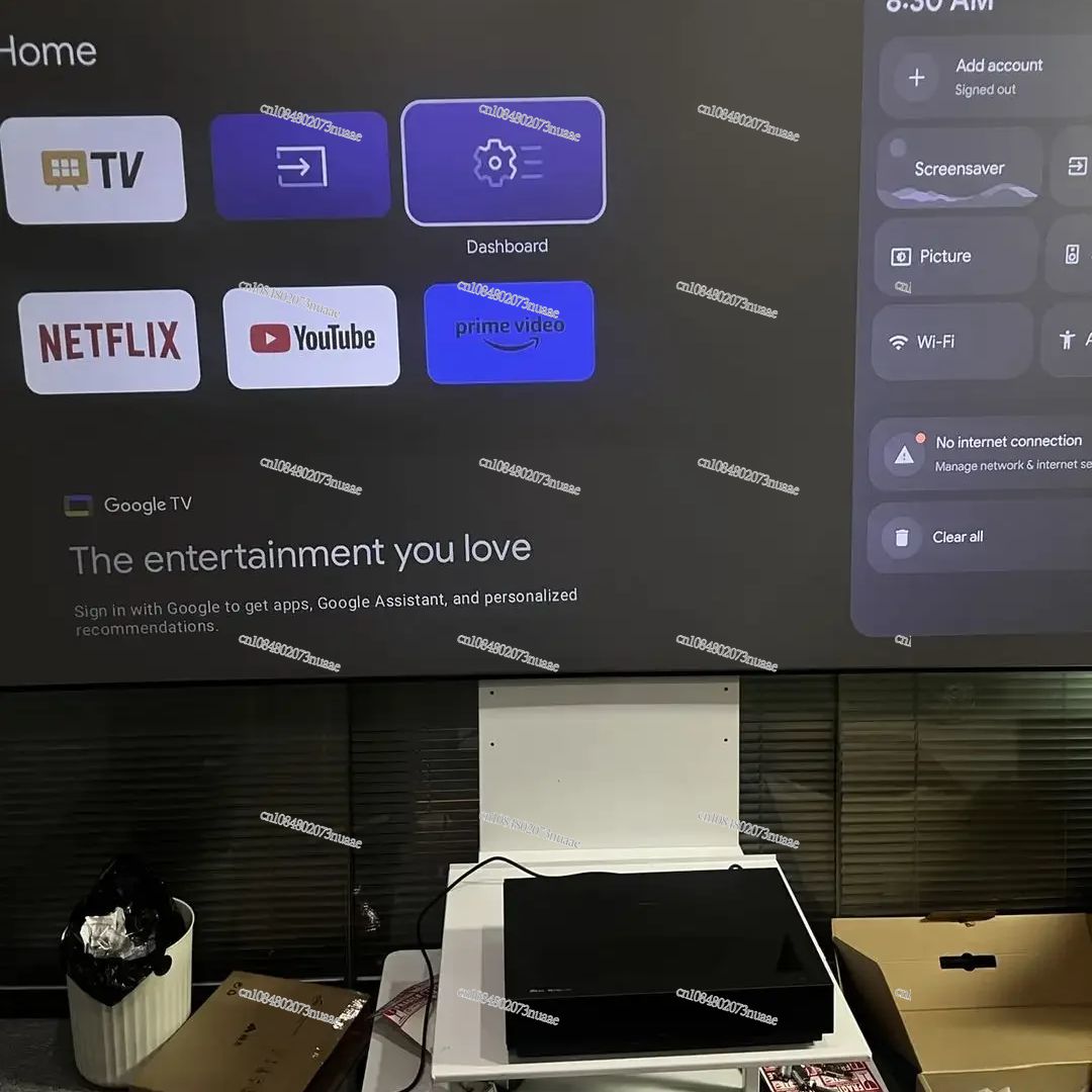 โปรเจคเตอร์เลเซอร์ฉายภาพระยะใก - Home Cinema Diy บทวิจารณ์และราคา