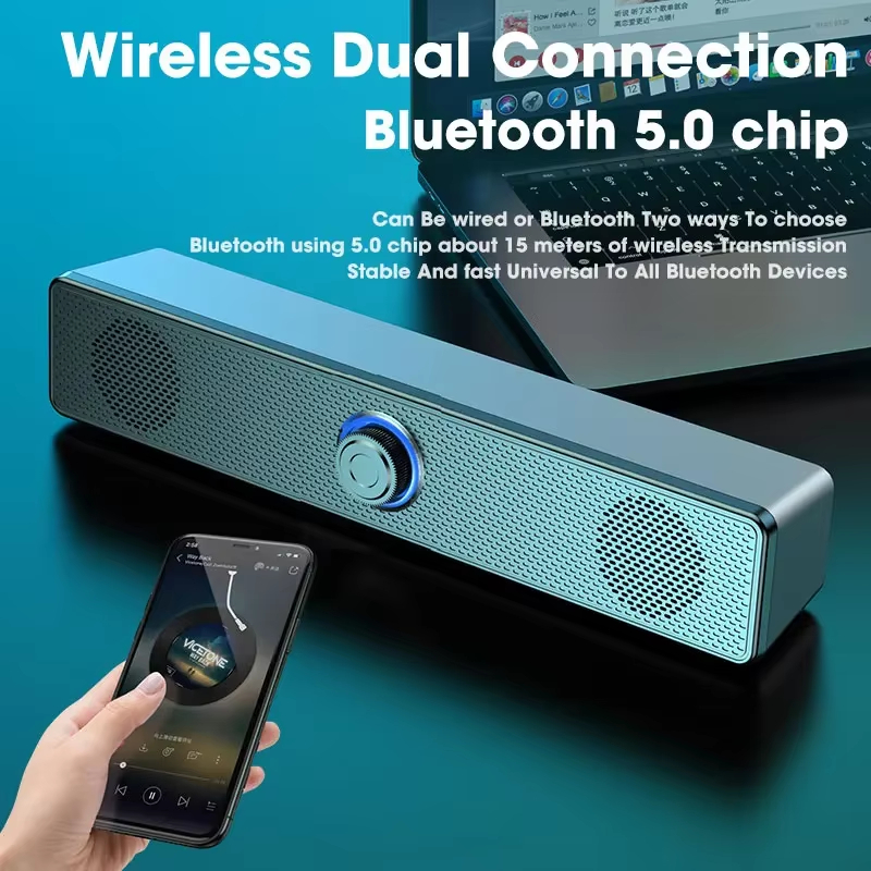 บลูทูธ 5.0 4D ซาวด์บาร์แบบมีสา - Soundbar Bluetooth Home บทวิจารณ์และราคา