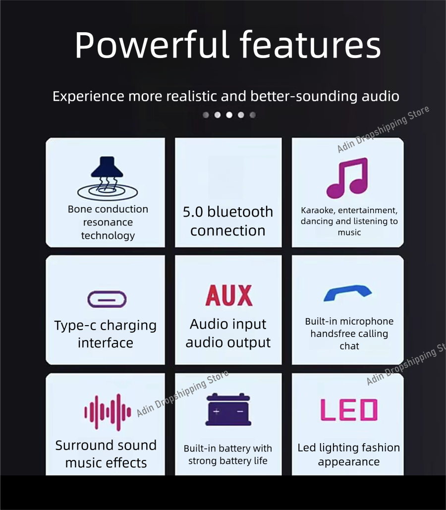 Adin 26w การสั่นสะเทือนลําโพงบ - Soundbar Bluetooth Home บทวิจารณ์และราคา