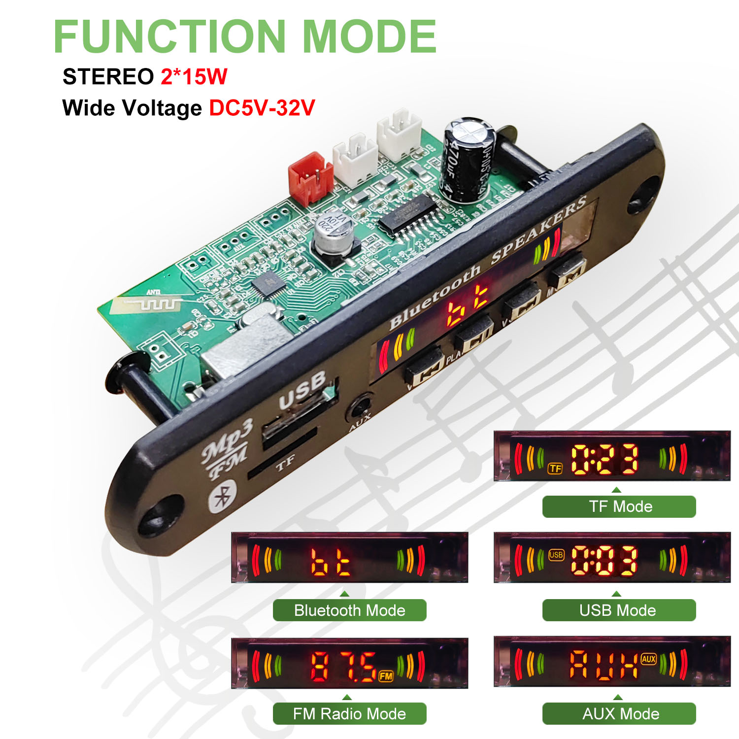 DC 5 V-32 V 30W Bluetooth5.0 เ - Surround Sound Decoder บทวิจารณ์และราคา