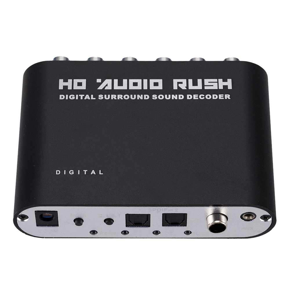 ตัวถอดรหัสเสียง 5.1CH HD รองรั - Surround Sound Decoder บทวิจารณ์และราคา
