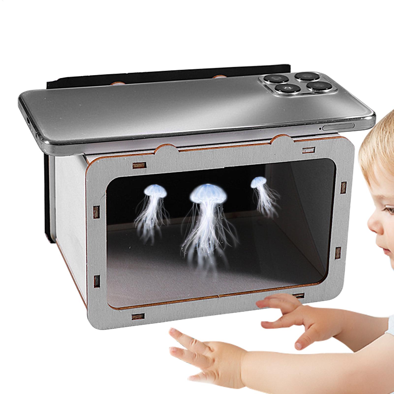 โปรเจคเตอร์โฮโลแกรมโทรศัพท์แบบ - Home Cinema Diy บทวิจารณ์และราคา