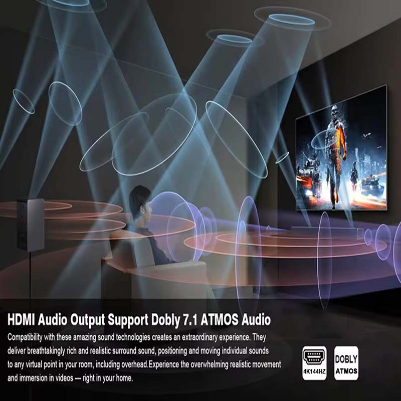 8K HDMI EARC กลับ Audio Extrac - Surround Sound Decoder บทวิจารณ์และราคา