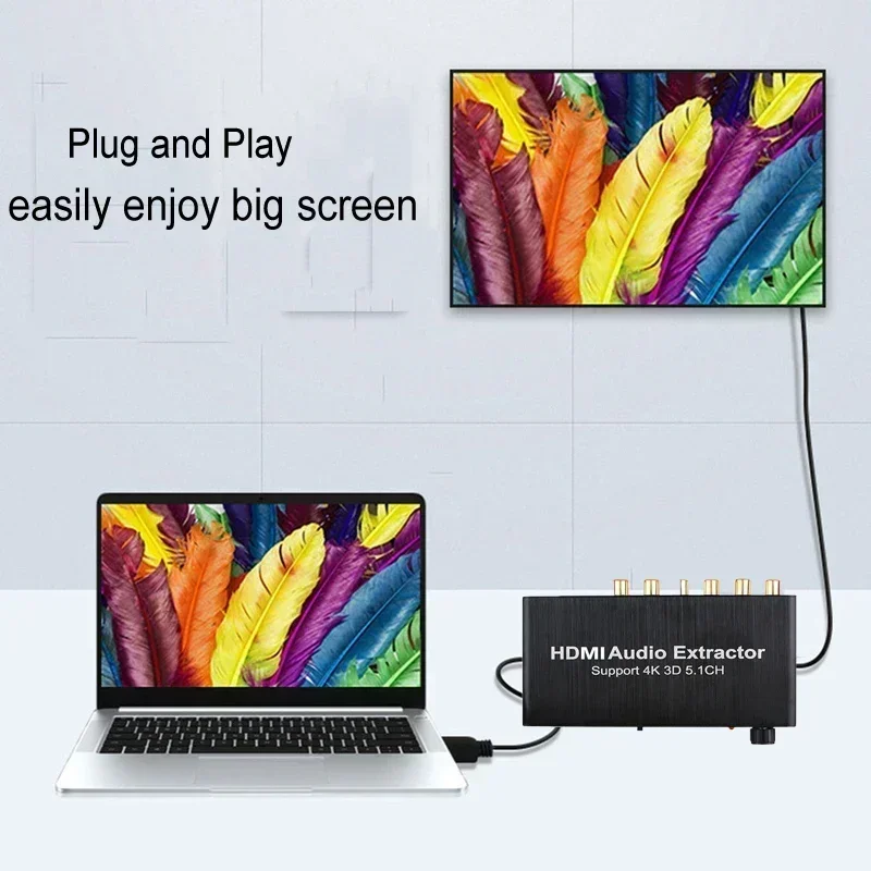 4K 3D 5.1 ช่อง 5.1CH Audio Ext - Surround Sound Decoder บทวิจารณ์และราคา